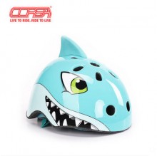 【S216002】CORSA/酷萨  酷萨自行车儿童头盔  儿童鲨鱼头盔 蔚蓝鲨 软壳头盔