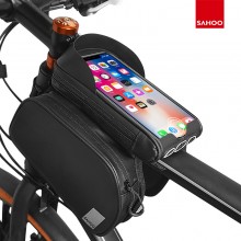 【122056】新品SAHOO品牌TRAVEL系列自行车智能手机上管双包带指纹解锁功能带遮阳板