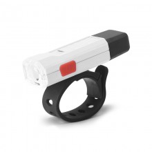 【71393-WHITE】SAHOO鲨虎自行车警示灯USB充电夜骑灯